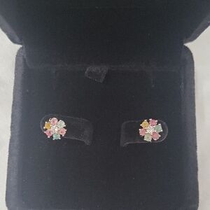 Genuine Multi Gemstone Earrings In a Stunning Design